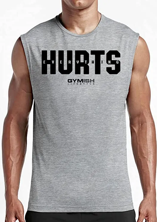 005. Everything Hurts Workout Muscle Tank Top for Men