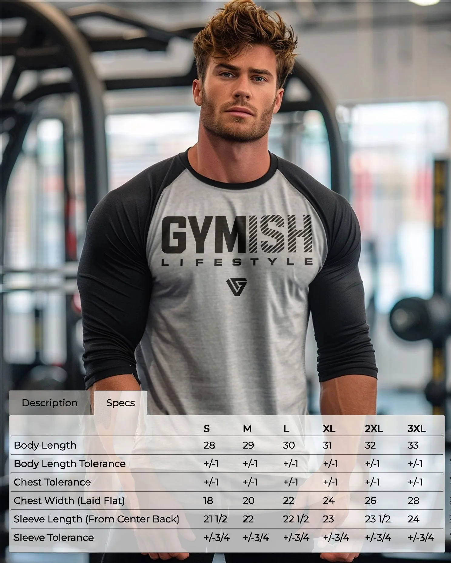 007. RAGLAN Beast Mode Workout Funny Gym T-Shirt  for Men