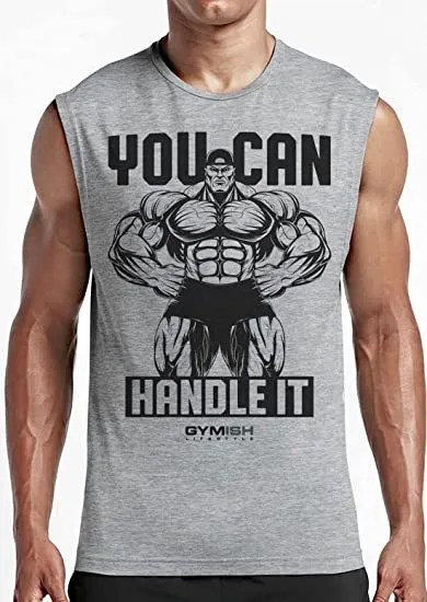 035. You Can Handle It Funny Workout Muscle Tank Top for Men