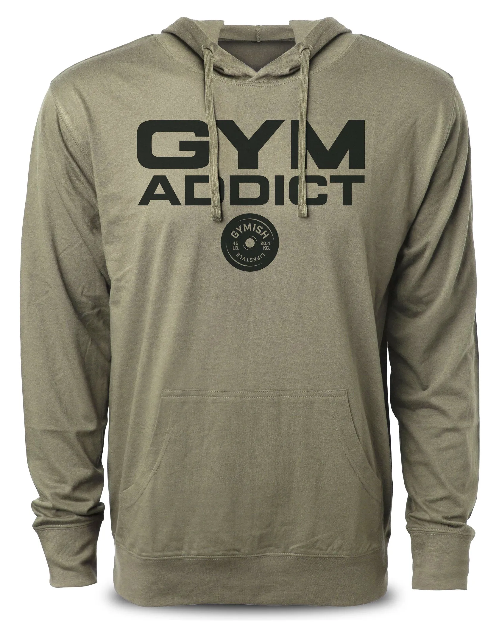 040. Gym Addict Motivational Workout Hoodie for Men