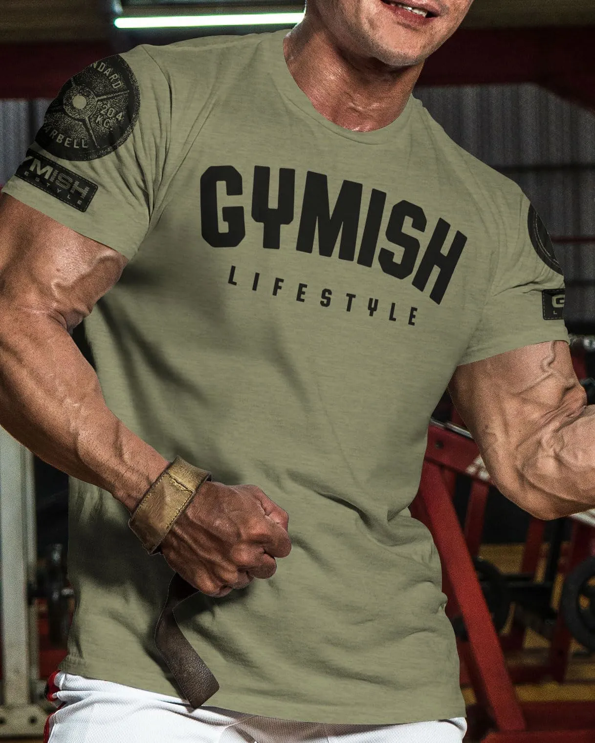 046. Gymish Lifestyle Funny Motivational Workout Gym T-Shirt for Men