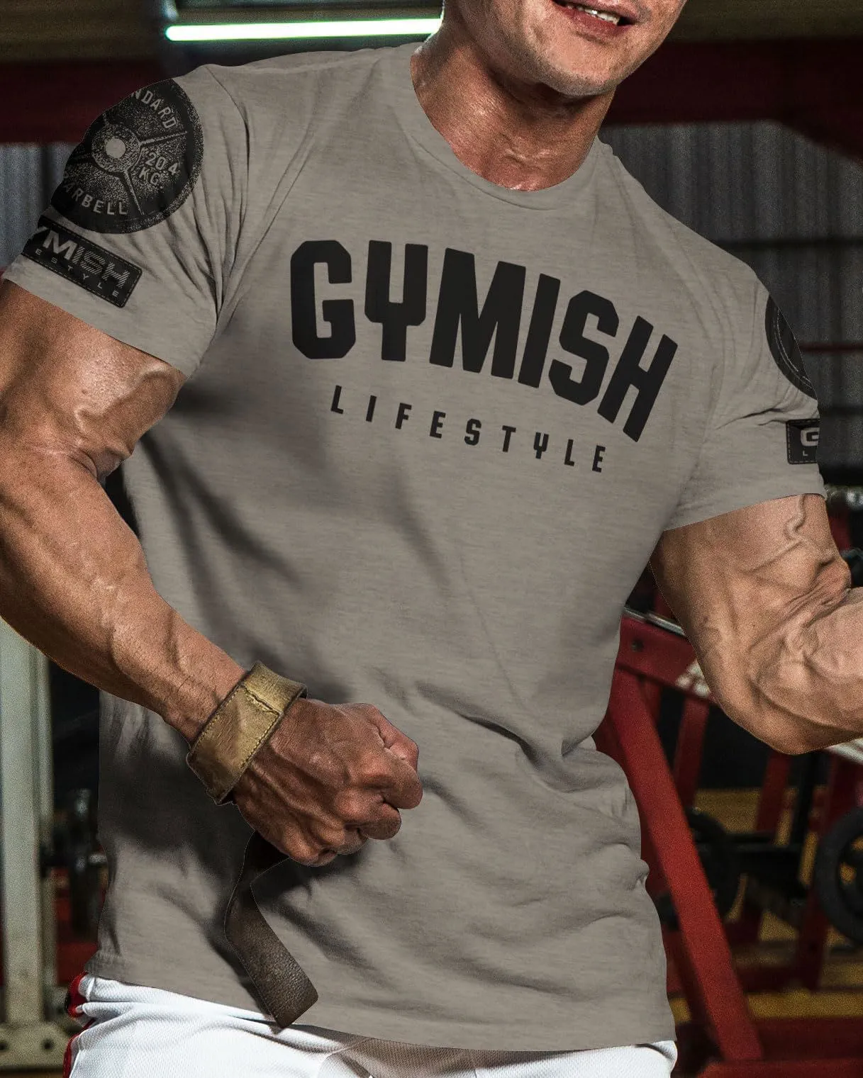 046. Gymish Lifestyle Funny Motivational Workout Gym T-Shirt for Men