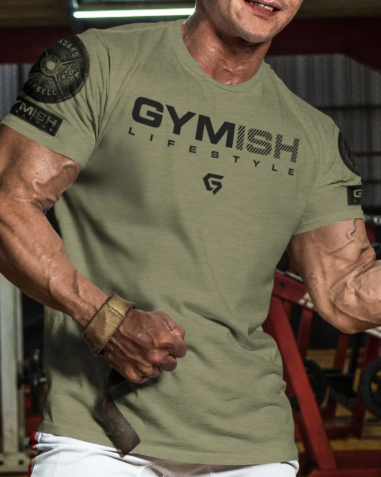 047. Gymish Lifestyle Funny Motivational Workout Gym T-Shirt for Men
