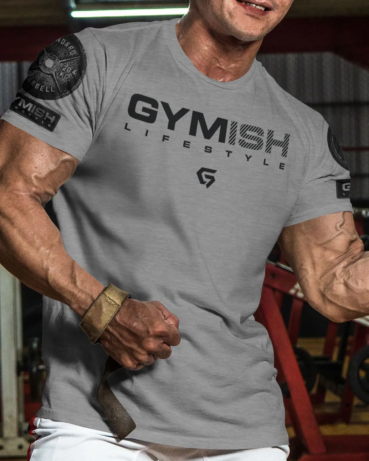 047. Gymish Lifestyle Funny Motivational Workout Gym T-Shirt for Men