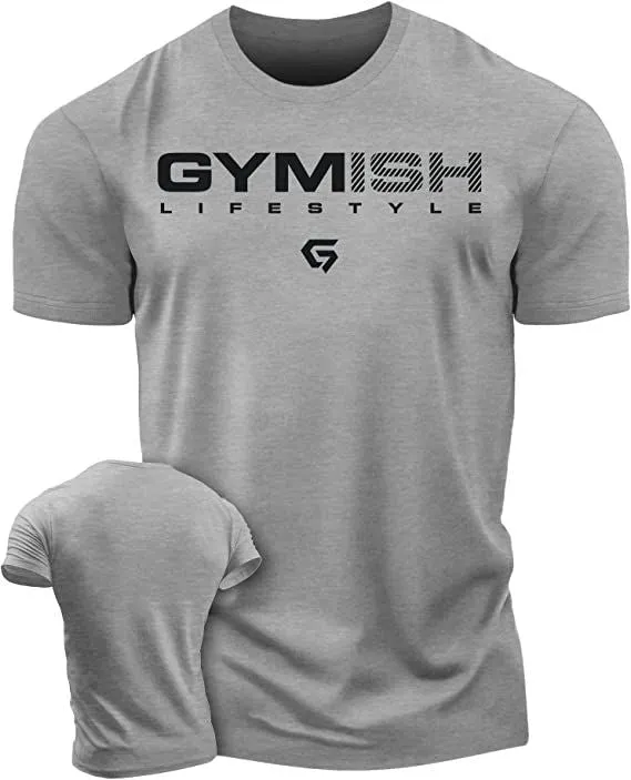047. Gymish Lifestyle Funny Motivational Workout Gym T-Shirt for Men