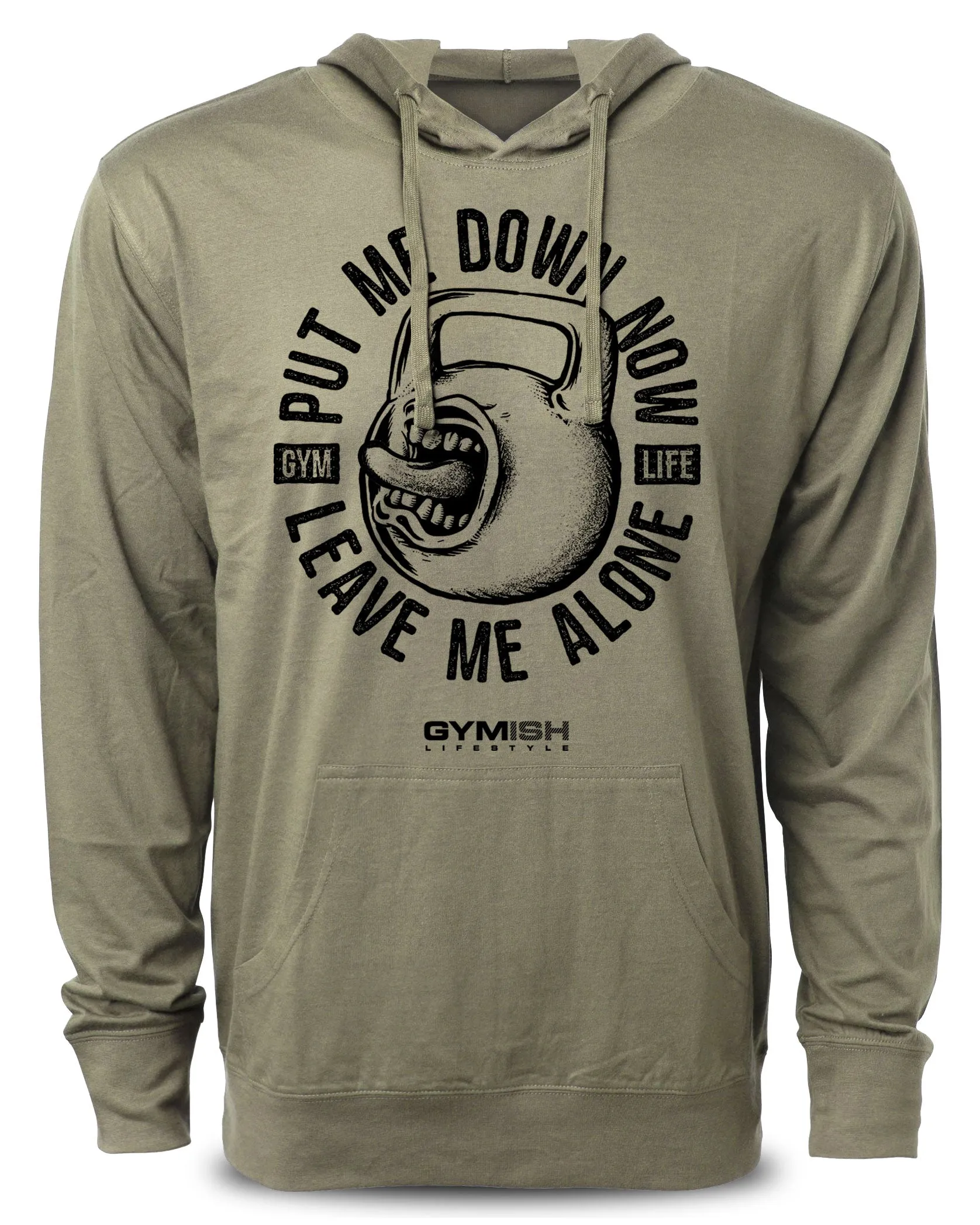 052. Put Me Down Funny Workout Hoodie for Men