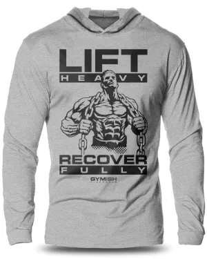 057. Recover Fully Lightweight Long Sleeve Hooded T-shirt for Men