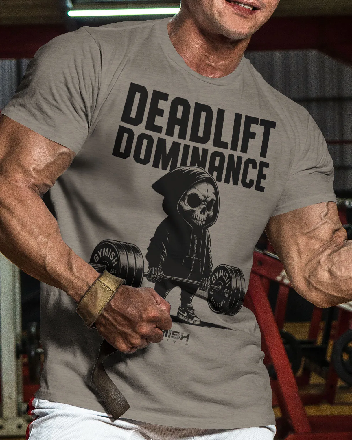 095. Deadlift Dominance Funny Workout Gym T-Shirt For Men