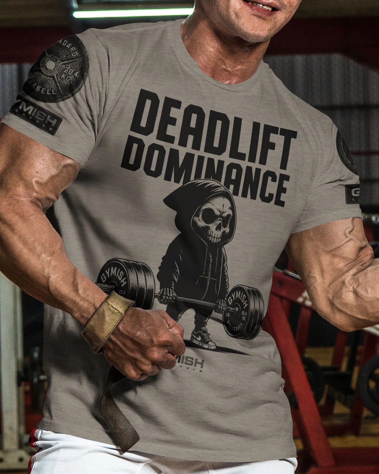 095. Deadlift Dominance Funny Workout Gym T-Shirt For Men