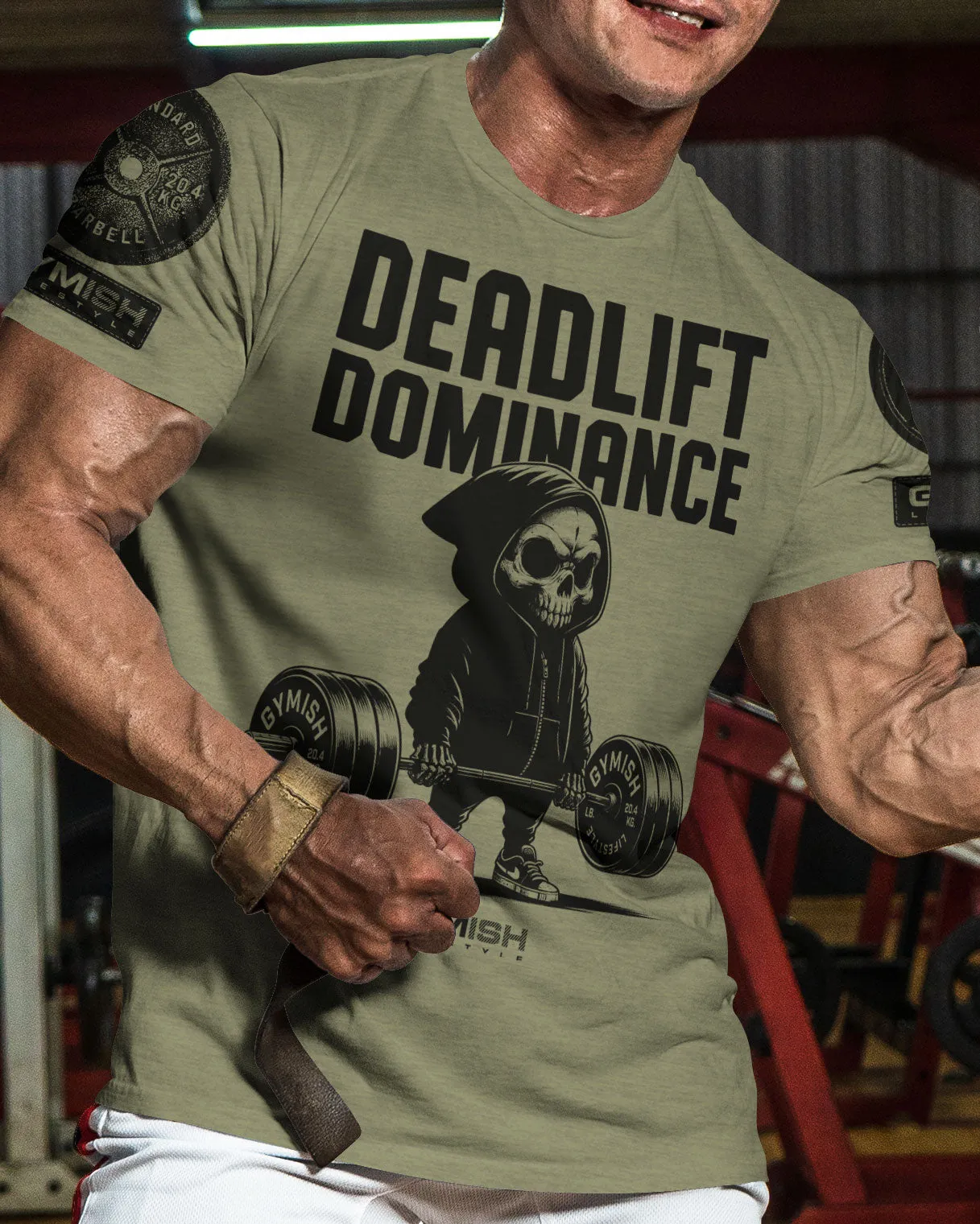 095. Deadlift Dominance Funny Workout Gym T-Shirt For Men