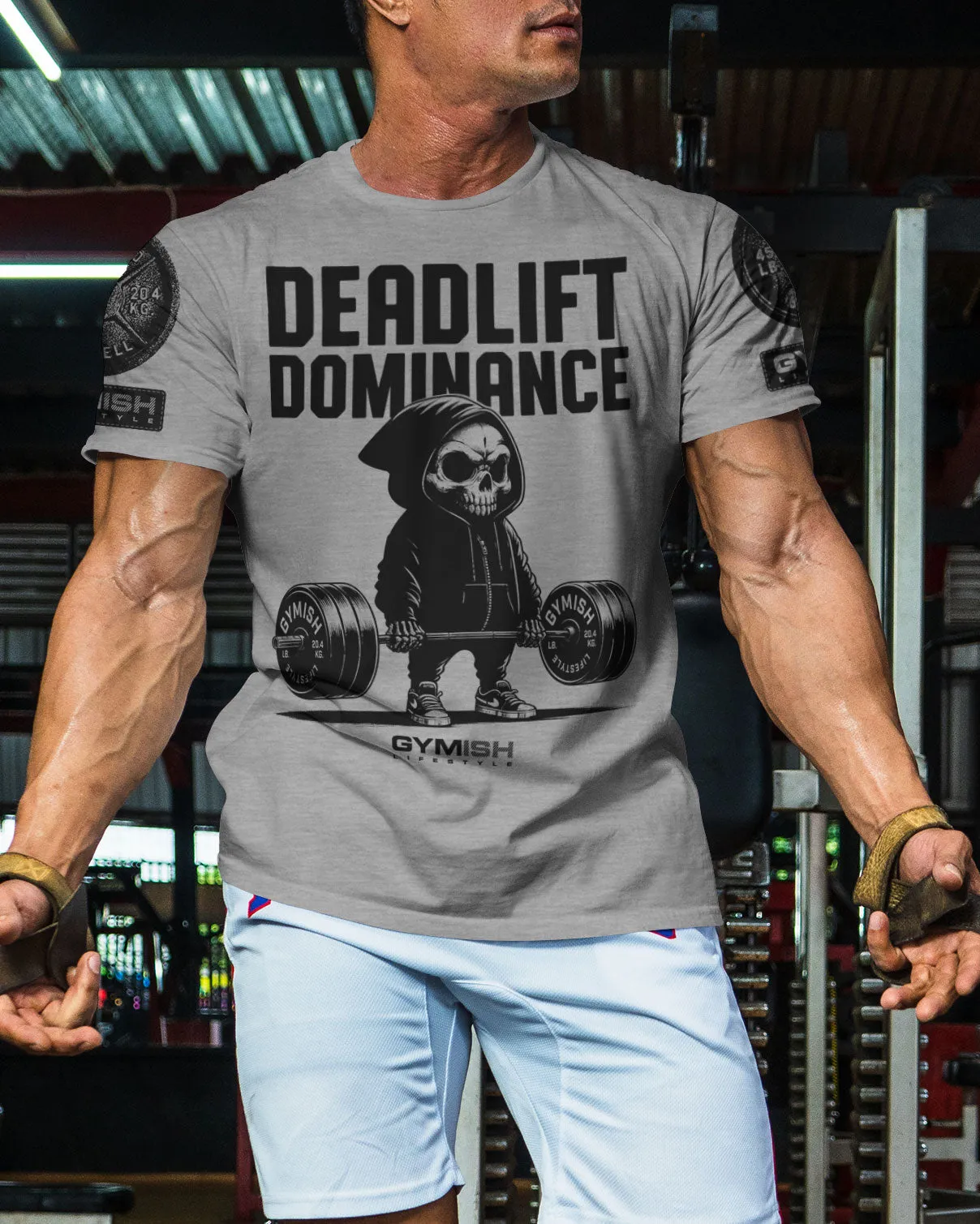 095. Deadlift Dominance Funny Workout Gym T-Shirt For Men