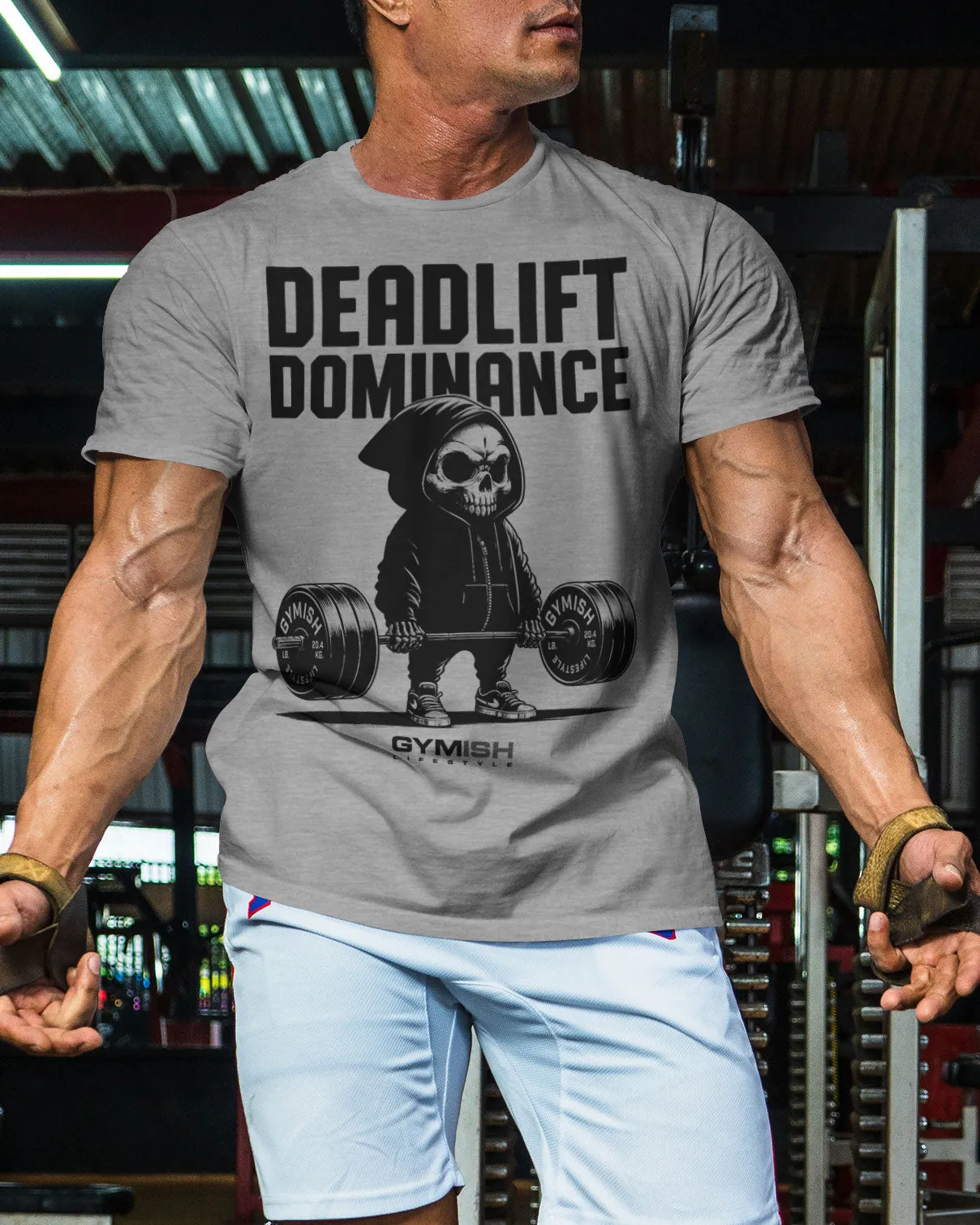 095. Deadlift Dominance Funny Workout Gym T-Shirt For Men