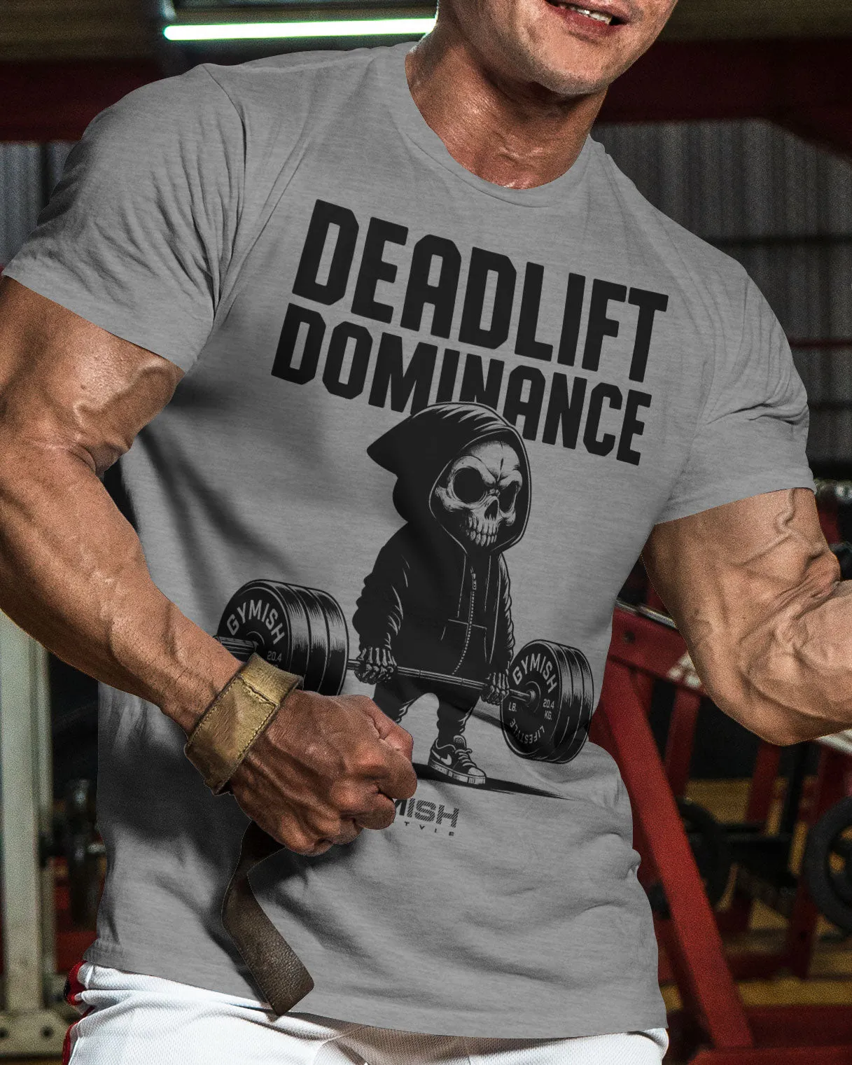 095. Deadlift Dominance Funny Workout Gym T-Shirt For Men