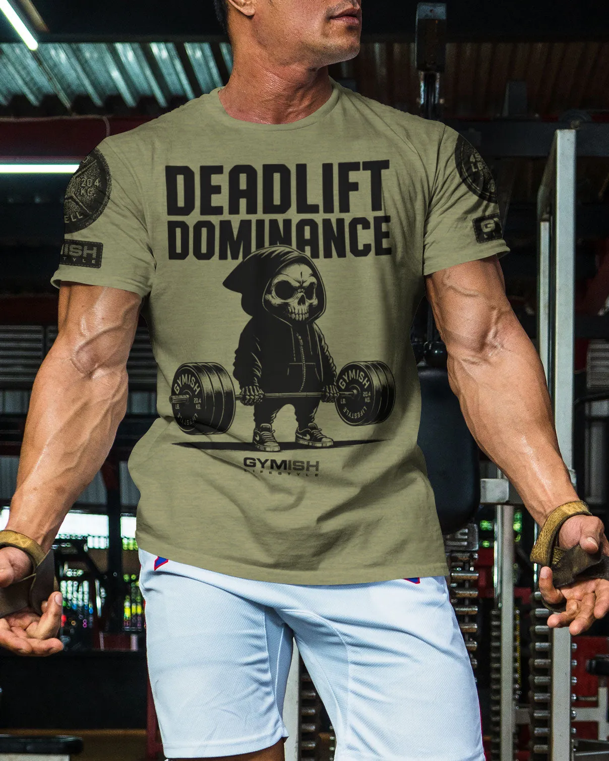 095. Deadlift Dominance Funny Workout Gym T-Shirt For Men