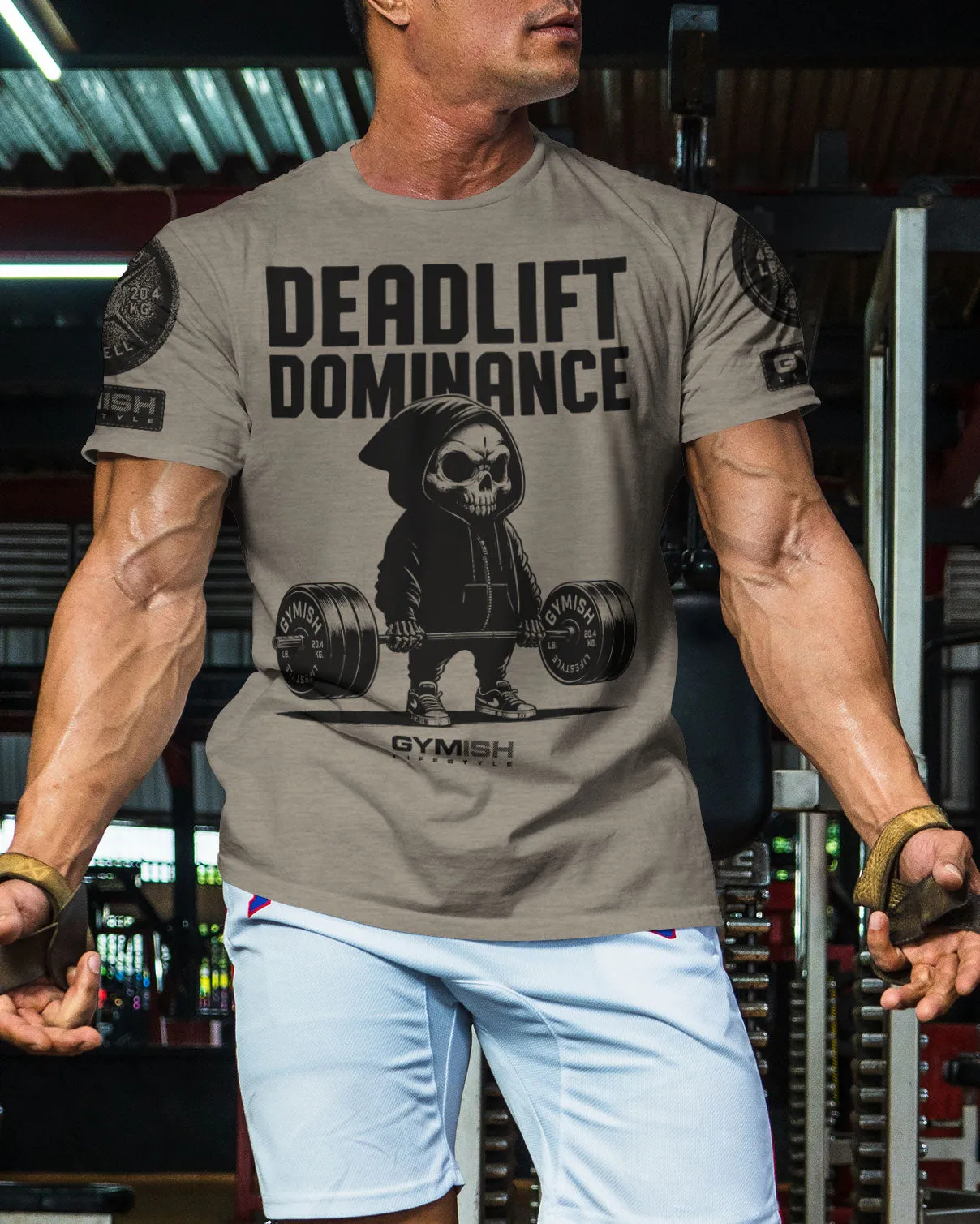 095. Deadlift Dominance Funny Workout Gym T-Shirt For Men
