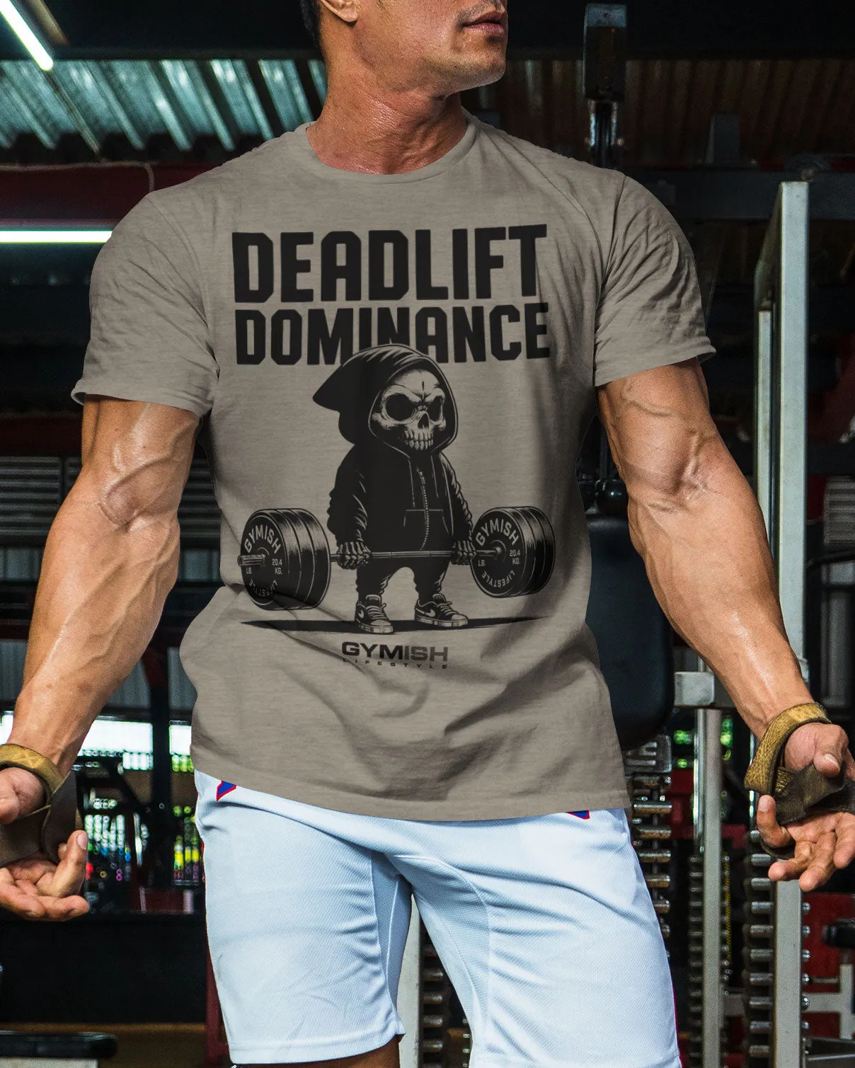095. Deadlift Dominance Funny Workout Gym T-Shirt For Men