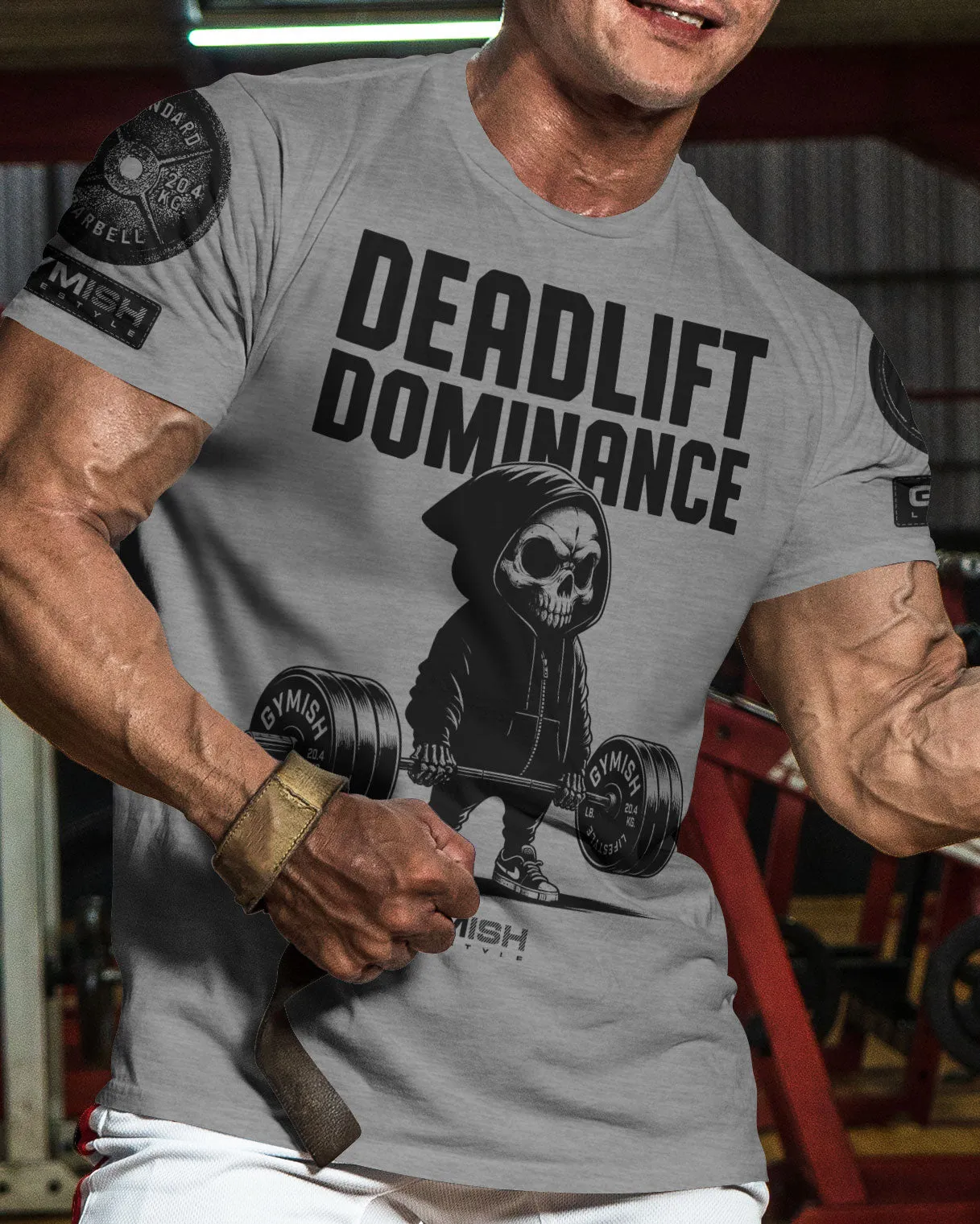 095. Deadlift Dominance Funny Workout Gym T-Shirt For Men