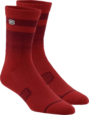 100% Advocate Socks - Cherry/Brick - Large/XL 24017-419-18