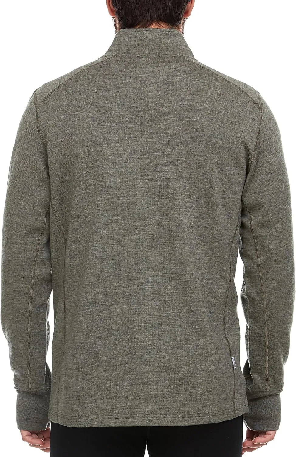 100% Merino Wool Men's Expedition Weight Quarter Zip - Moisture Wicking Sweater