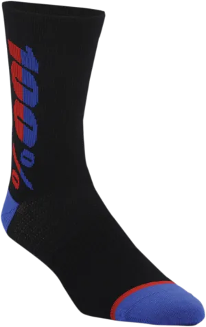 100% Rythym Socks - Black - Large/XL 20051-00001