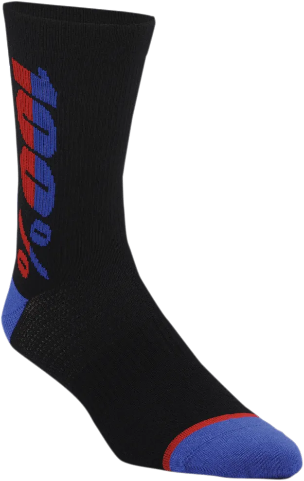 100% Rythym Socks - Black - Large/XL 20051-00001