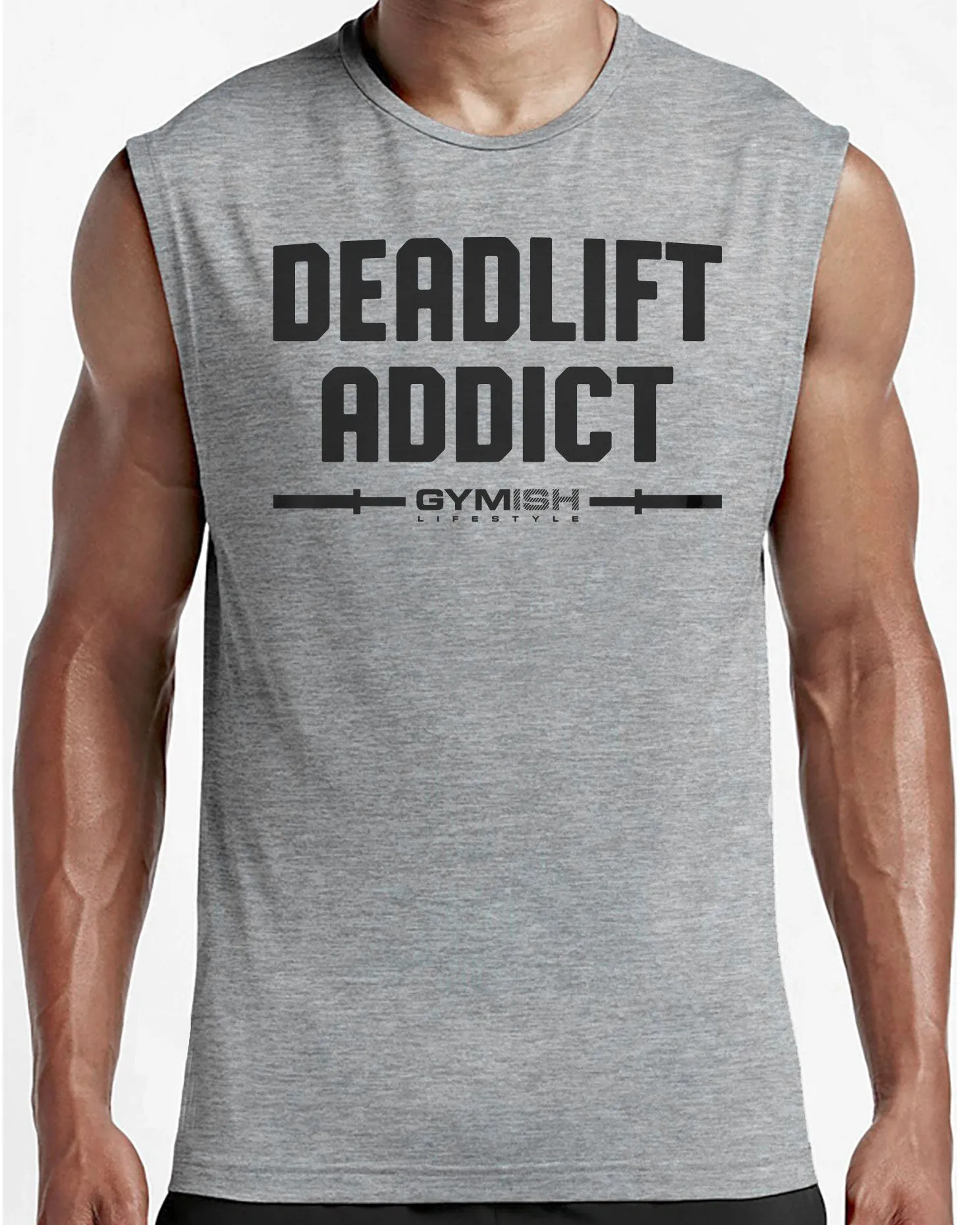 107. Deadlift Addict Workout Muscle Tank Top for Men