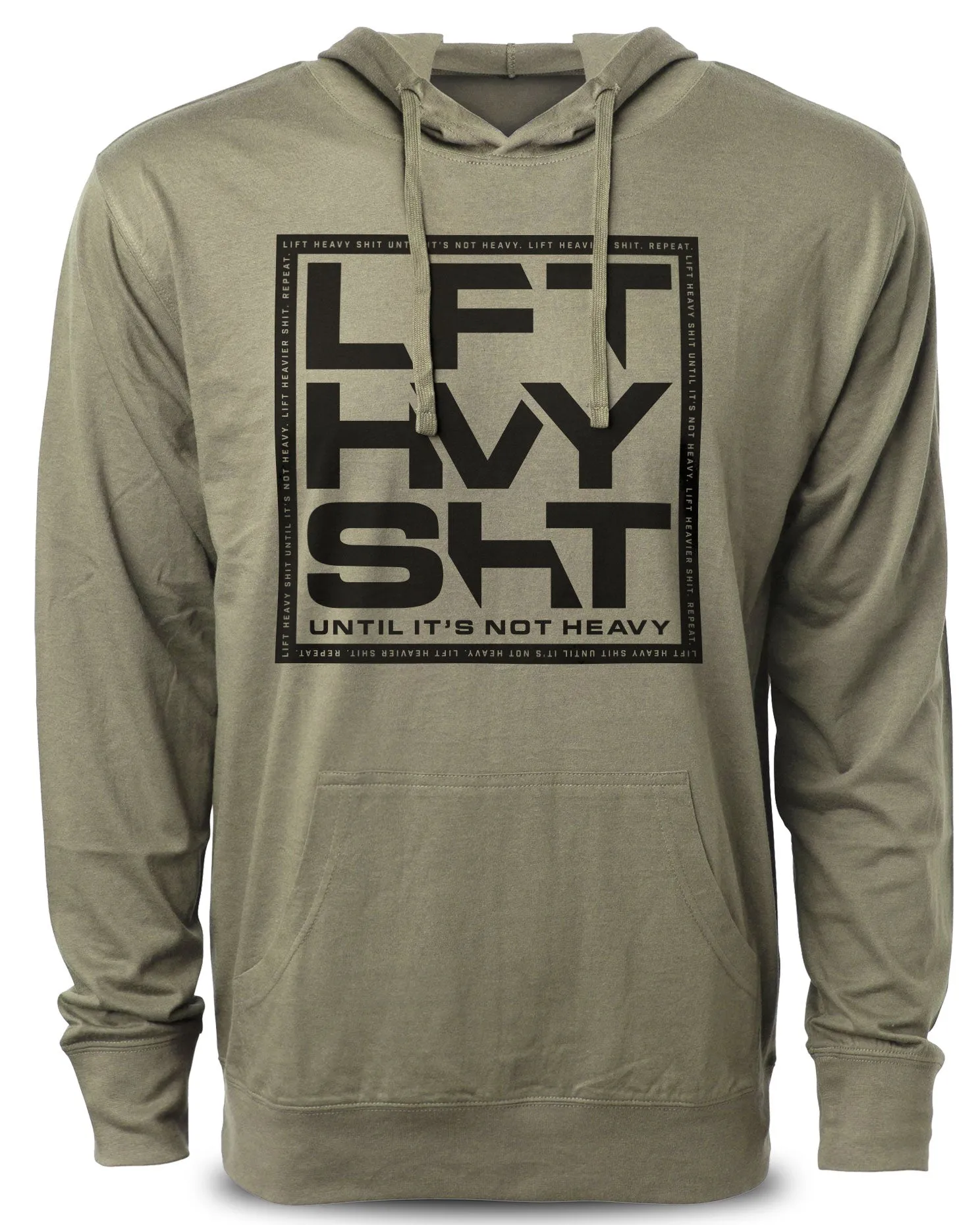 119. Heavy Lift SHT Funny Workout Hoodie for Men