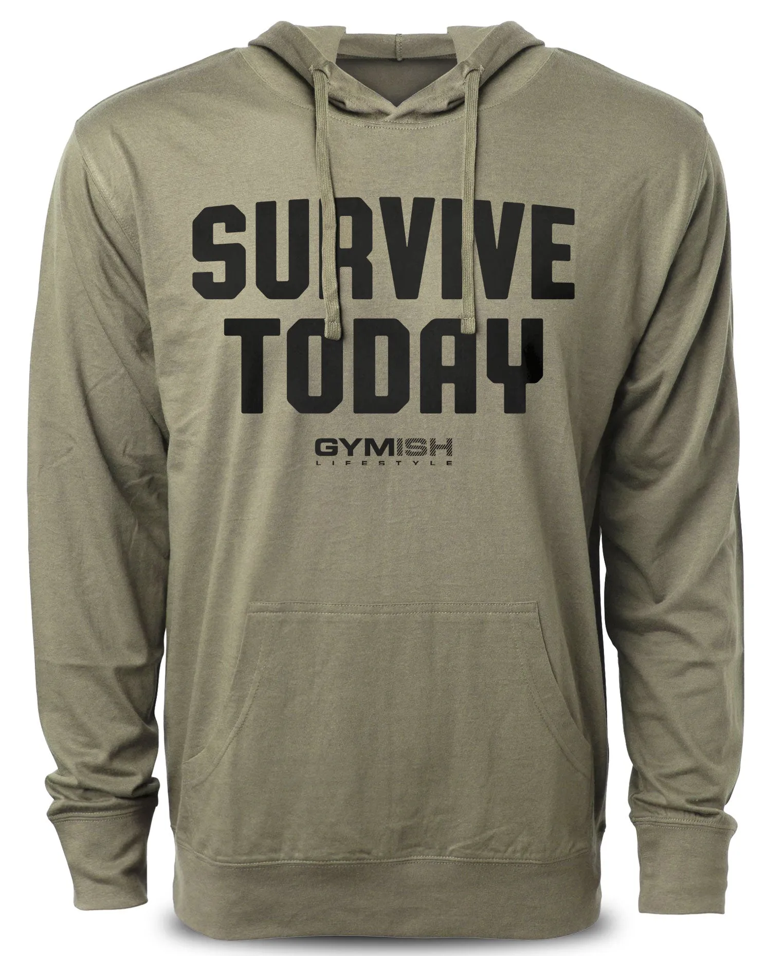 120. Survive Today Funny Workout Hoodie for Men