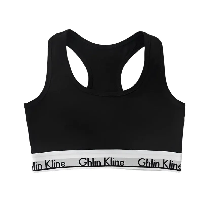 2-Piece Cotton Sports Bra & Briefs Set for Women | Tank Top & Underwear Kit (S-XL)