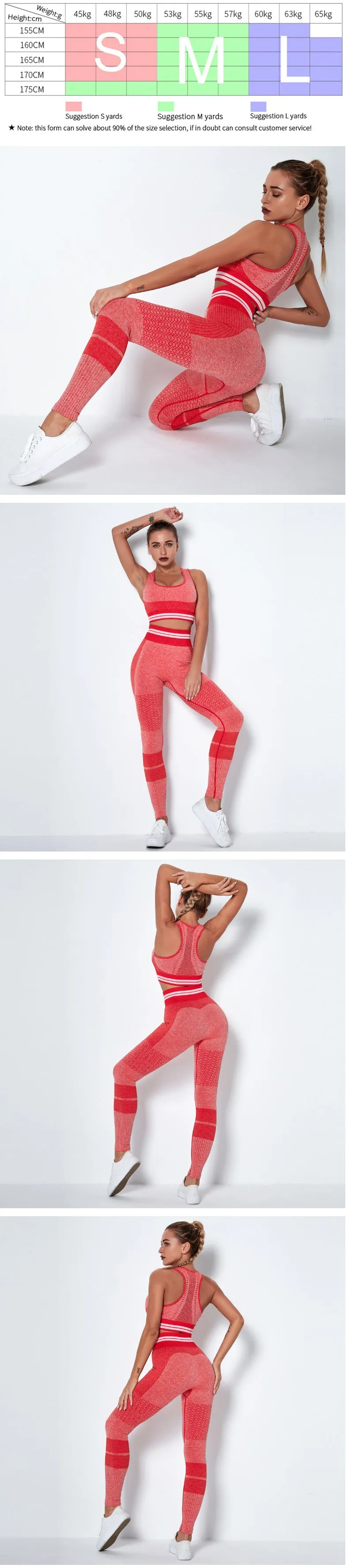 2 Piece Set Sports Bra High Waist Leggings Seamless Gym Athletic Yoga Set Wholesale Womans Workout Wear Clothing
