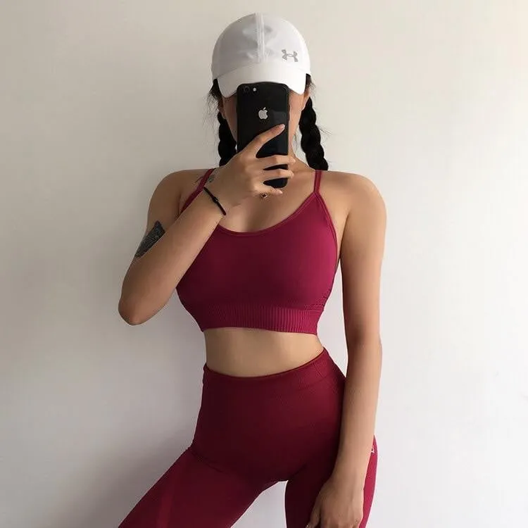 2 Piece Sports Bra Set
