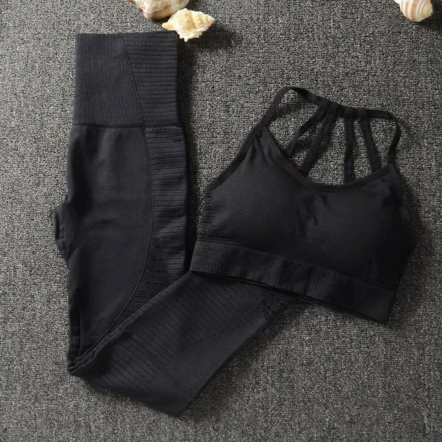 2 Piece Sports Bra Set