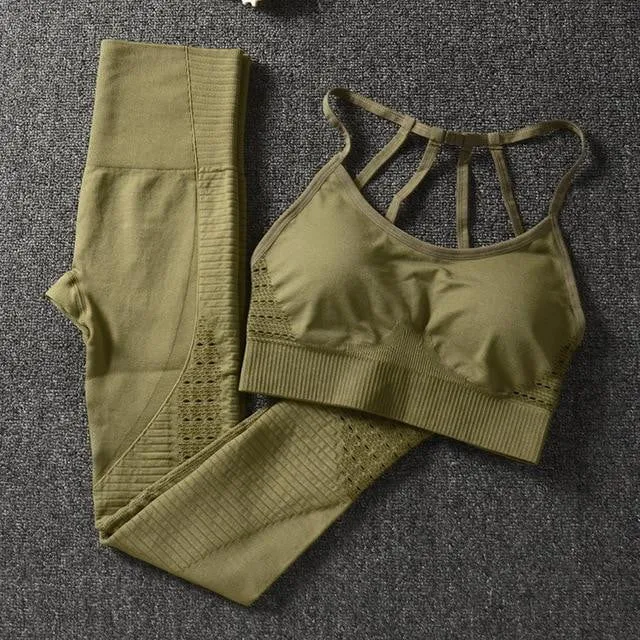 2 Piece Sports Bra Set