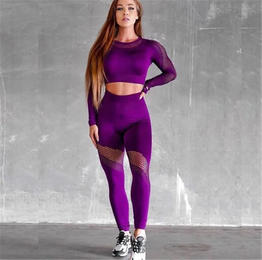 2021 Seamless Yoga Set Women Gym Sportswear Outfit Yoga Pant Leggings Pad One Shoulder Sports Bra 2 Pcs Workout Cloth Tracksuit