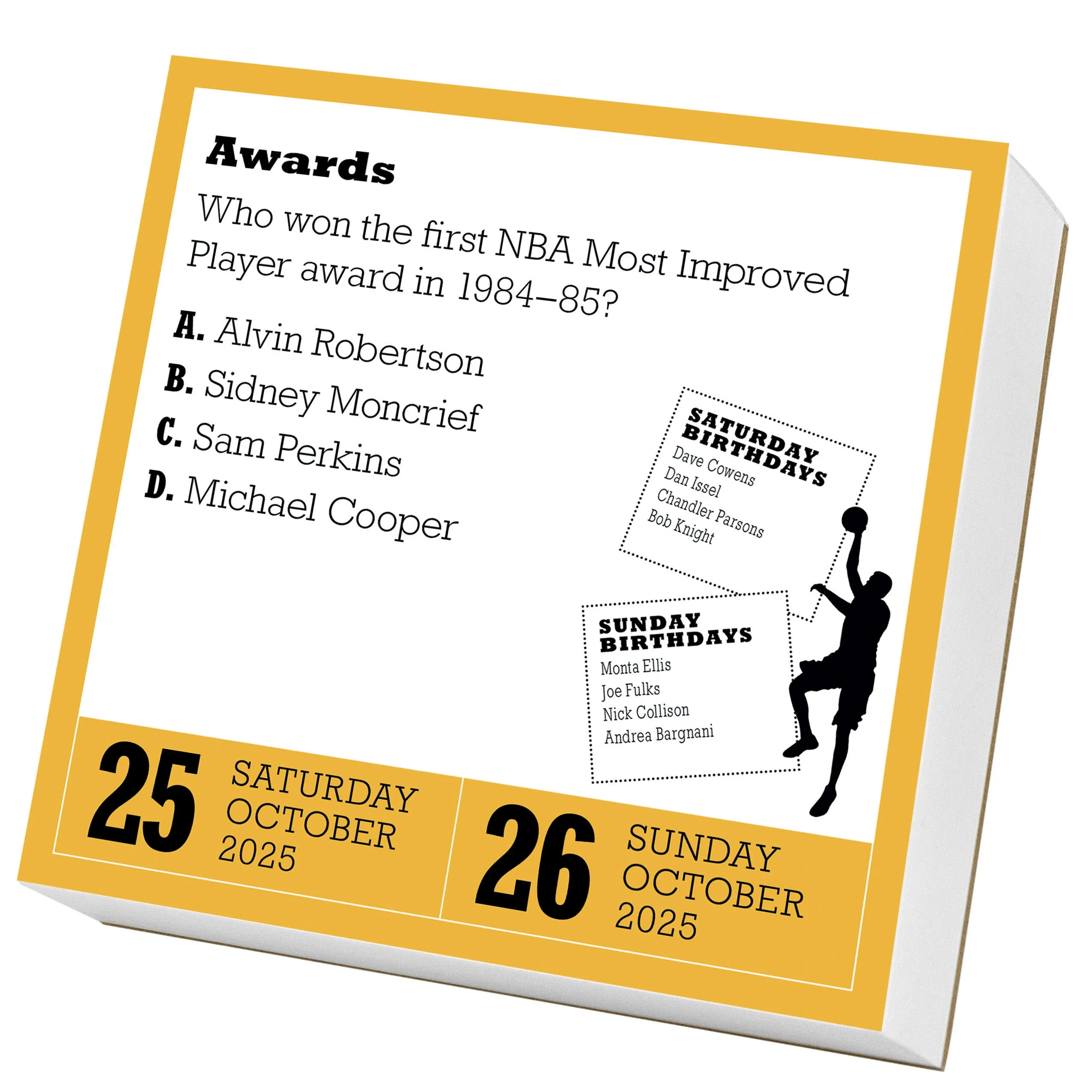 2025 Year of Basketball Trivia Page-A-Day Calendar