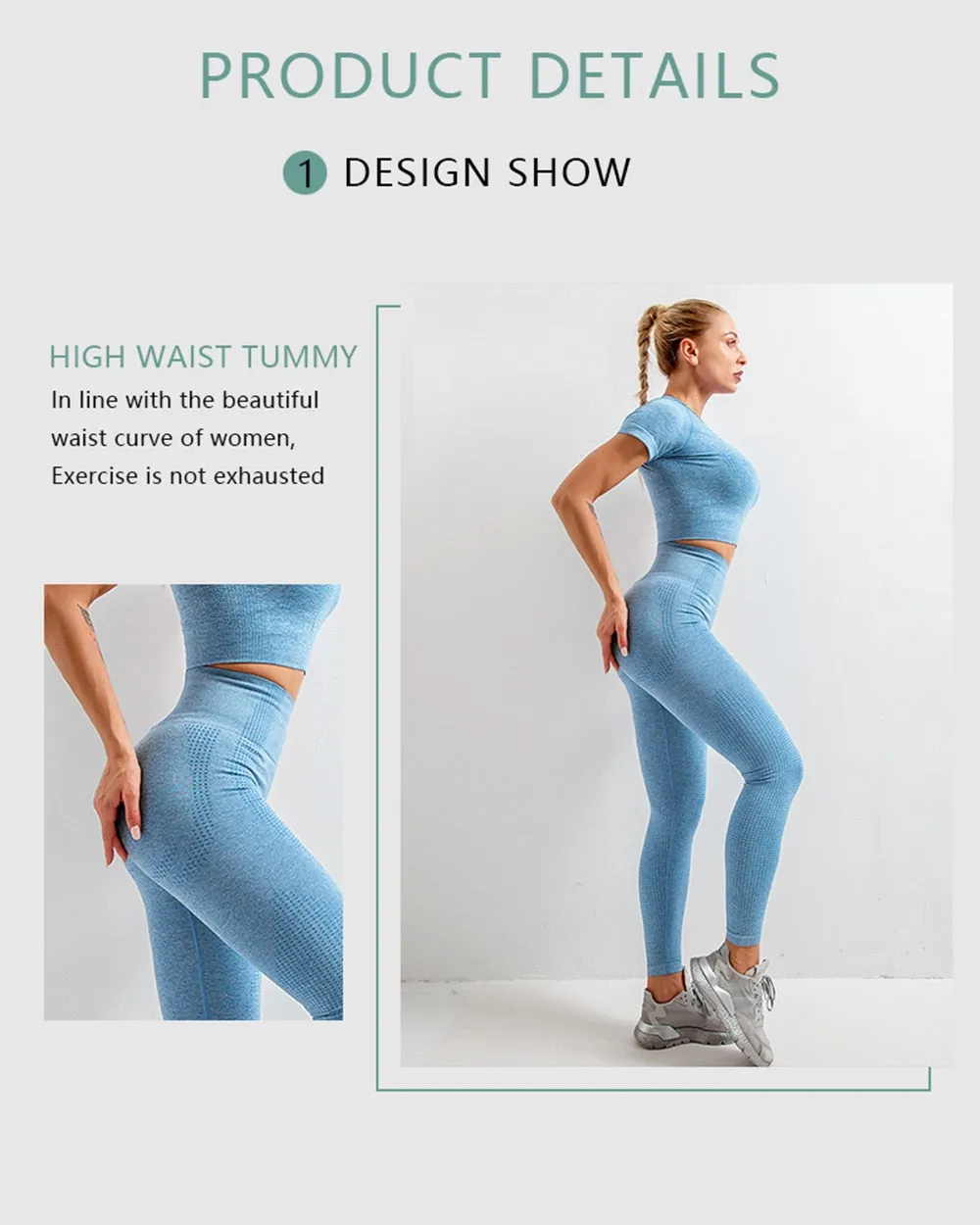 2/3/5PCS Seamless Women Yoga Set Workout Sportswear Gym Clothing Fitness Long Sleeve Crop Top High Waist Leggings Sports Suits