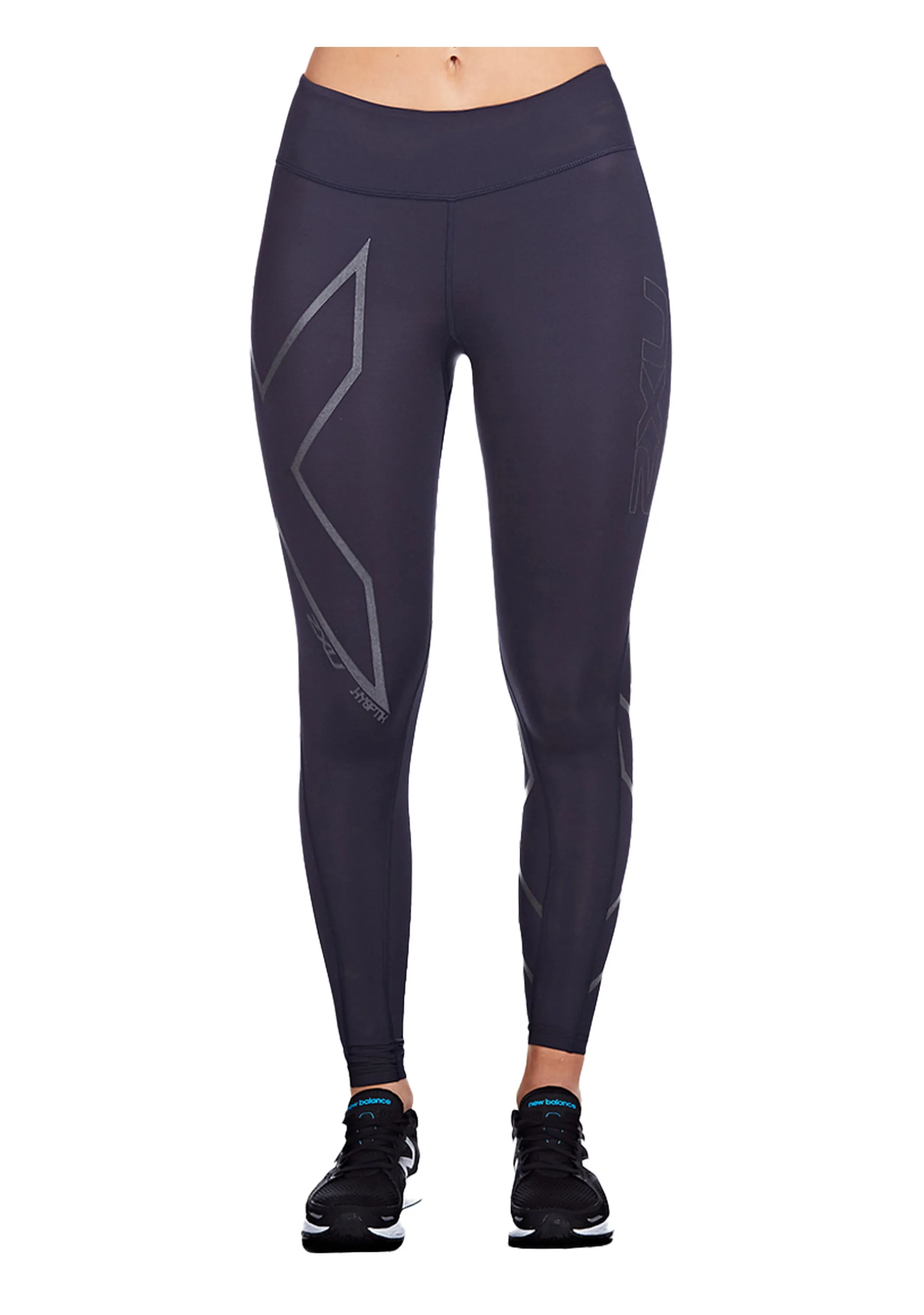 2XU Womens Hyoptic Mid Rise Compression Tights