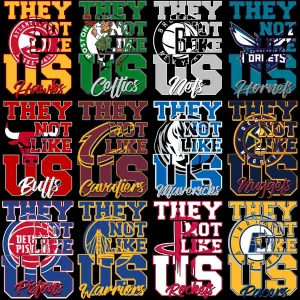 30 Basketball Teams They Not like Us Designs Bundle PNG   PSD
