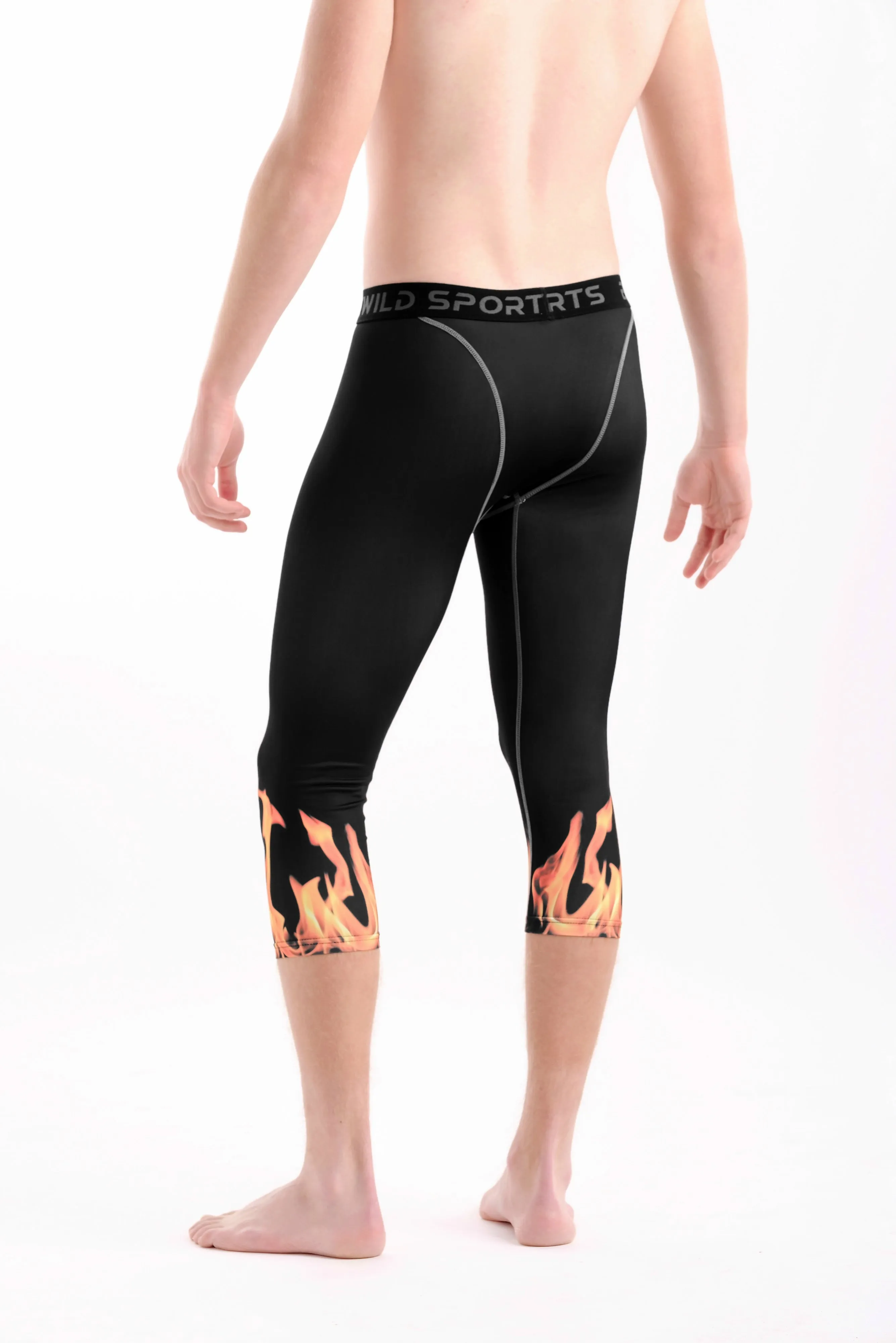 3/4 Compression Pants/Tights - Flame