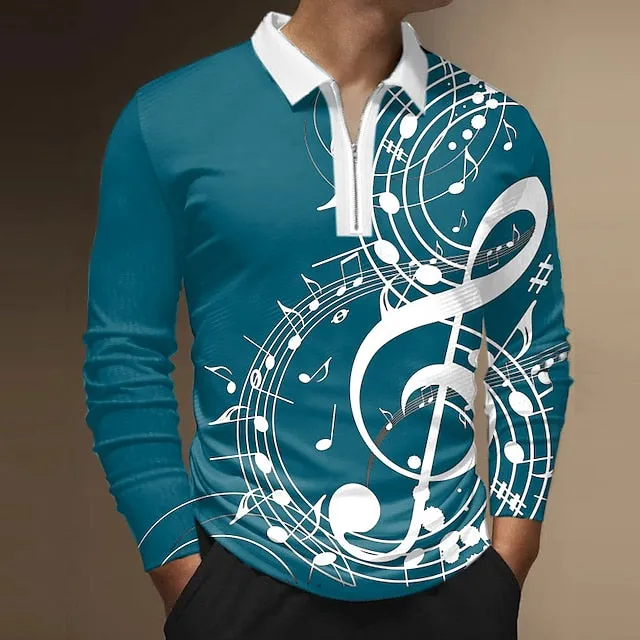 3D Vertigo Printed Men's Polo Shirt for Stylish Outdoor Activities and Sports