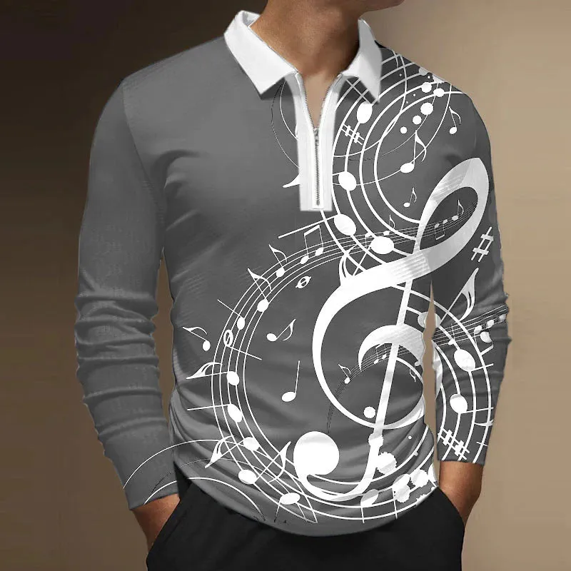 3D Vertigo Printed Men's Polo Shirt for Stylish Outdoor Activities and Sports