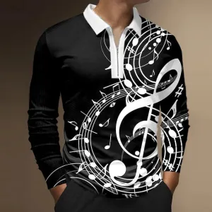 3D Vertigo Printed Men's Polo Shirt for Stylish Outdoor Activities and Sports