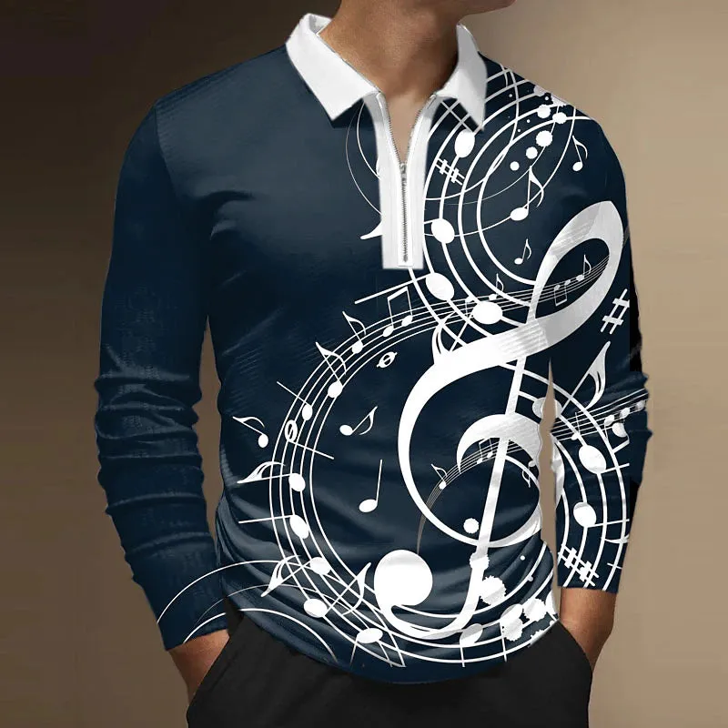 3D Vertigo Printed Men's Polo Shirt for Stylish Outdoor Activities and Sports