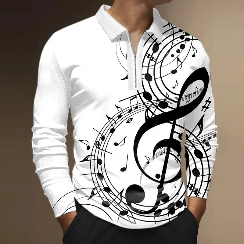 3D Vertigo Printed Men's Polo Shirt for Stylish Outdoor Activities and Sports