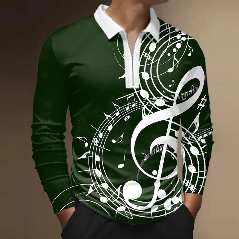 3D Vertigo Printed Men's Polo Shirt for Stylish Outdoor Activities and Sports