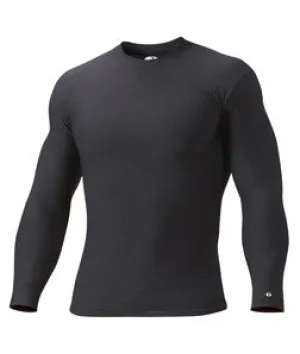 4704 Badger Long-Sleeve Heavyweight B-Fit Crew Black