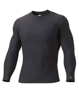 4704 Badger Long-Sleeve Heavyweight B-Fit Crew Black