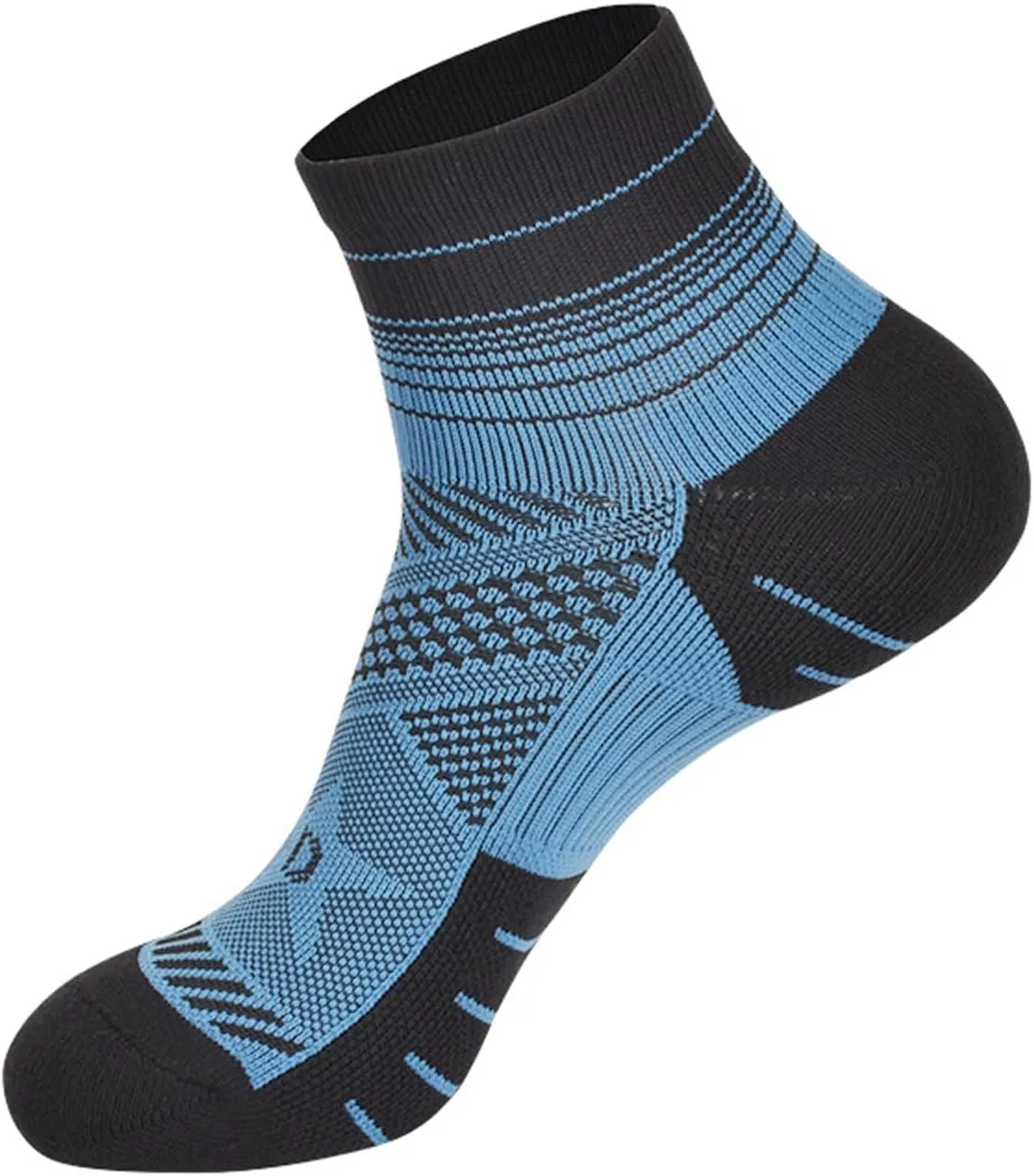 6 Pairs Mens Quarter Athletic Socks, Cushioned Sports Performance Running Workout Short Sock