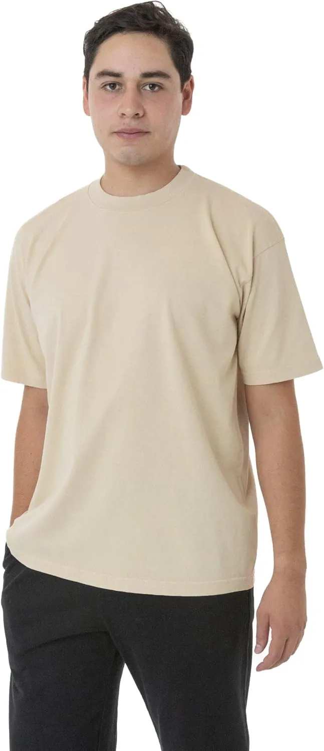 6.5oz Garment Dye Crew Neck T-Shirt, Durable USA Cotton