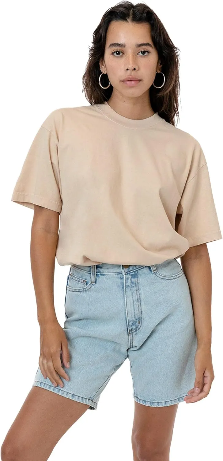 6.5oz Garment Dye Crew Neck T-Shirt, Durable USA Cotton